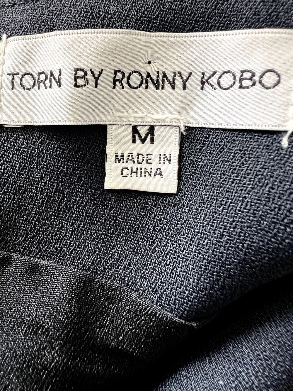 Torn by Ronny Kobo Stephanie Black Cutout Midi Dress Sz Medium Cocktail Evening - Picture 15 of 16